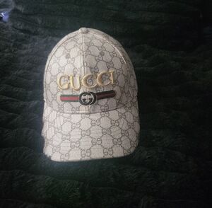 Gucci Beige Monogram Hat